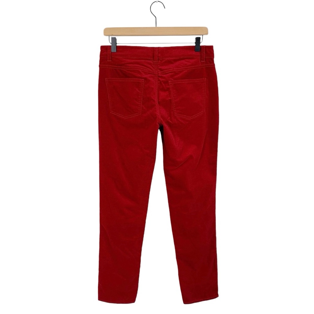 Talbots Red Velvet Straight Leg Pants (Christmas Festive Holiday Valentines) - Picture 3 of 9